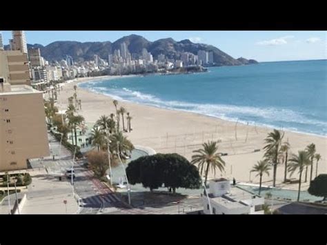 BENIDORM LIVE WEBCAM PLAYA PONIENTE 18TH JANUARY YouTube