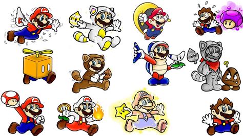 Especial Mario Bros Parte 4 Todas Las Transformaciones Power Ups