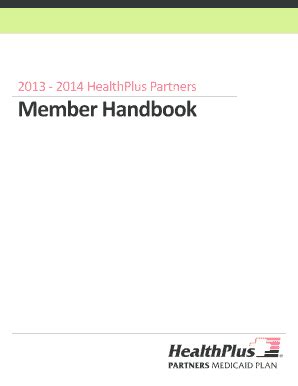 Fillable Online Healthplus Member Handbook Healthplus Of Michigan