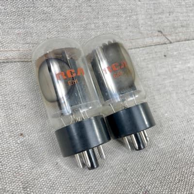 Matched Pair Rca Black Plate L L Gc Vacuum Tubes Valves Reverb