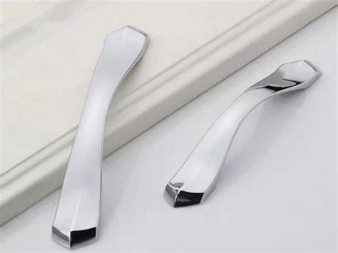 Chrome Plated Kitchen Cabinet Handles And Knobs 128mm Modern Arched Cupboard Door Pulls