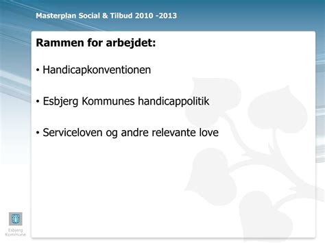 Ppt Masterplan For Social And Tilbud 2010 2013 Powerpoint Presentation