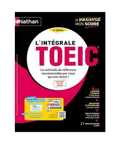 L INTÉGRALE TOEIC 2024 La méthode de référence pour réussir le