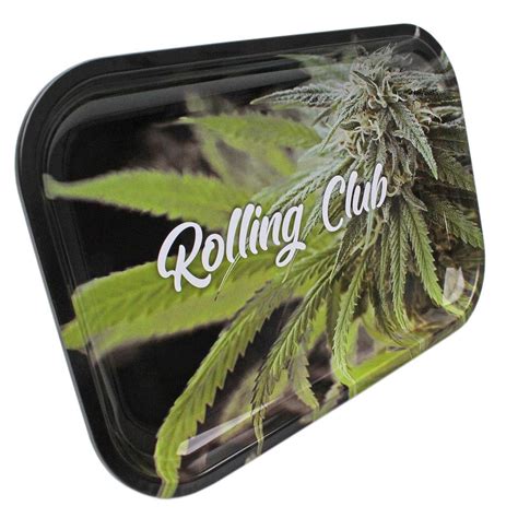 Rolling Club Metal Medium Rolling Tray Perfect Crop Mr Fly