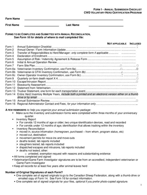 Fillable Online Pdf Vs Form 11 2 Application For Chronic Wasting Disease Herd Fax Email