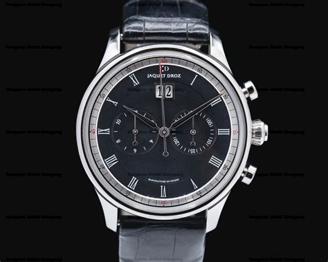 Jaquet Droz J Grande Date Chronograph Ss Black Dial