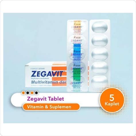 ZEGAVIT Kapsul Isi 5 Kapsul Suplemen Makanan Multivitamin Zinc