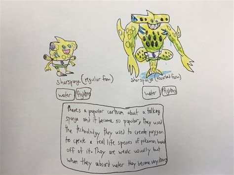 sponge pokemon : r/fakemon