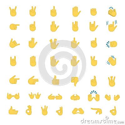 Gestures Emoji Vector Cartoondealer