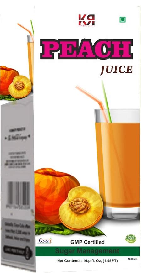 Kr Enterprises Peach Juice Packaging Type Box Packaging Size Ml