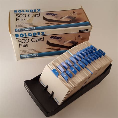 Unused Rolodex Card File Model Nvip Cs Free Shipping