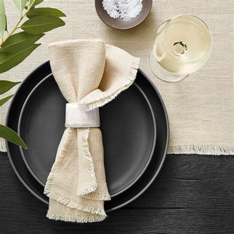 Fringed Table Runner Williams Sonoma