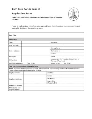 Fillable Online Guidance Notes For Completing Your Application Form Fax