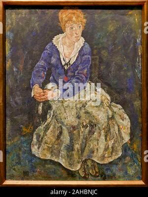 Portrait Of Edith Wife Of The Painter By Egon Schiele Stock Photo