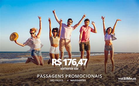 Passagem A Rea Promo Imperd Vel Azul Sp Navegantes Voe Simples