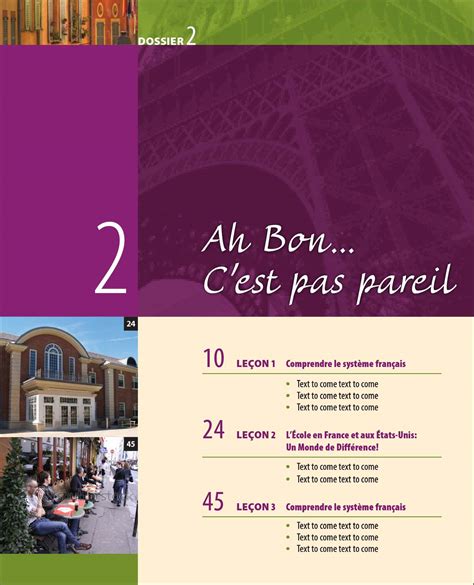 French High School Textbook Dinardo Design