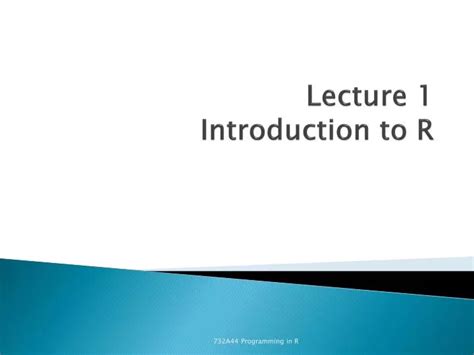 Ppt Lecture 1 Introduction To R Powerpoint Presentation Free