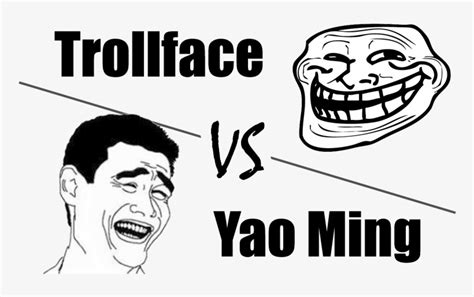 Trollface Vs Yao Ming Png Ima Yao Ming Troll Face Transparent Png The