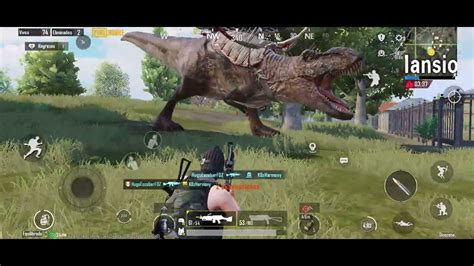 Pubg Mobile Domando El T Rex Pterodaptilo Y El Velociraptor Youtube