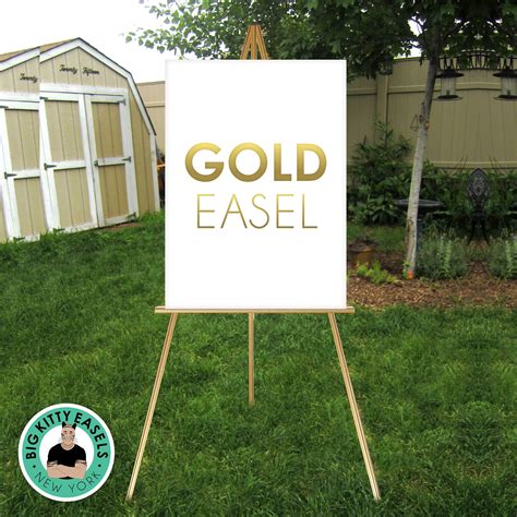 Gold Easel Large Wedding Sign Stand Display Lightweight Etsy