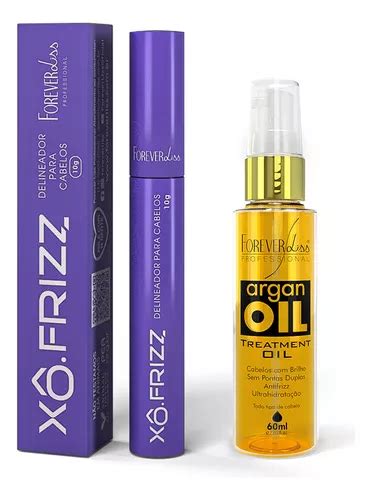 Kit Modelador De Fios Xô Frizz E Óleo De Argan Forever Liss Mercadolivre