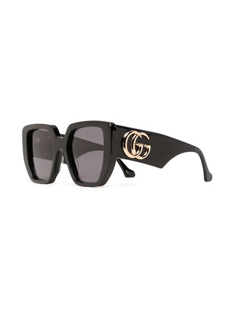 Gucci Eyewear Square Frame Sunglasses Farfetch