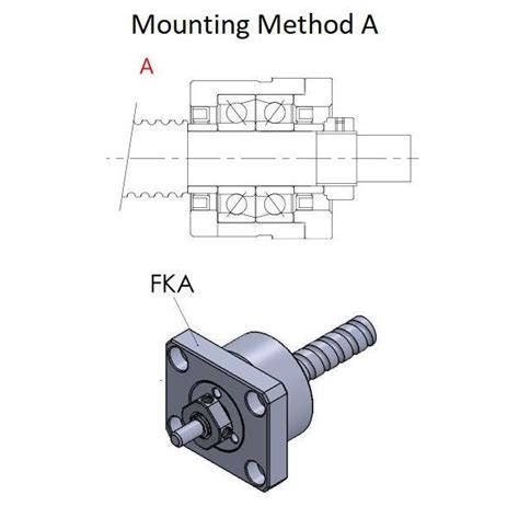 FKA08 Fixed Ballscrew Support Units C3 Quality DamenCNC B V