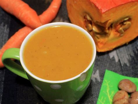 Velouté de potiron aux marrons et au cumin La cuisine végétar l ienne