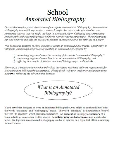 Annotated Bibliography Format Example Pdf Examples