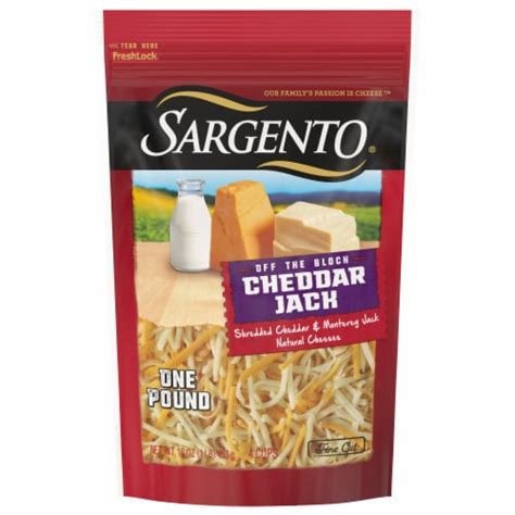 Sargento Cheddar Jack Shredded Cheese Fine Cut 16 Oz QFC