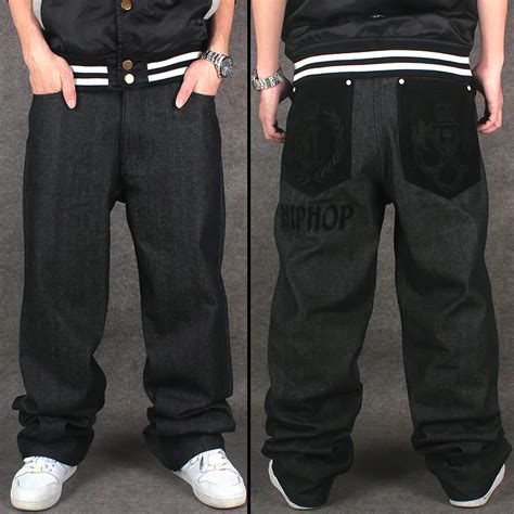 Popular Black Baggy Jeans Buy Cheap Black Baggy Jeans Lots From China