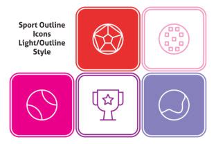 Sport Outline Icon Bundle Graphic By Bennynababan403 Creative Fabrica