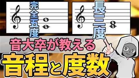 【超分かる】「音程と度数」基礎を全て解説【楽典 音楽理論 長三度 短三度 減七度 増四度】 Youtube