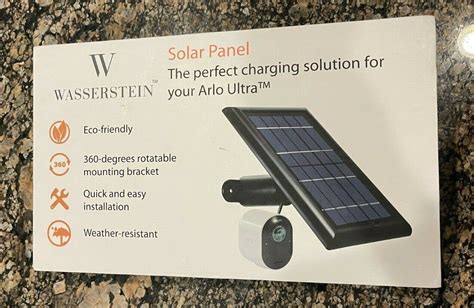 Wasserstein W V Solar Panel With Ft M Cable Compatible With Arlo