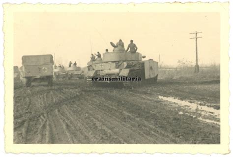 Orig Foto Pd Panzer Iv Tank Mit Seitensch Rze Bei Schitomir Ukraine