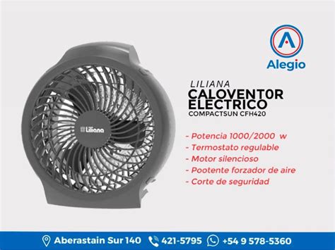 Caloventor Liliana Compactsun Cfh420 2 Niveles De Temperatura 1000