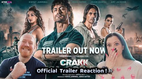 Crakk Official Trailer Reaction Vidyut Jammwal Amy Jackson Arjun