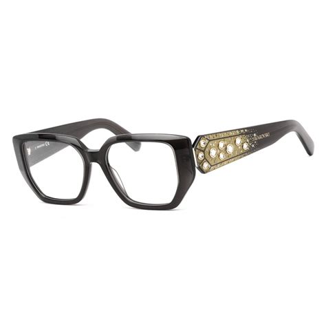 Swarovski Sk5467 Eyeglasses Shiny Black Clear Lens Lyst