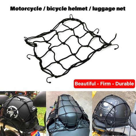 40 X 40 Cm Universal Motorcycle 6 Hooks Luggage Net Bike Hold Down Fuel