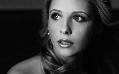 Hd Wallpaper Woman S Face Actresses Sarah Michelle Gellar Blonde