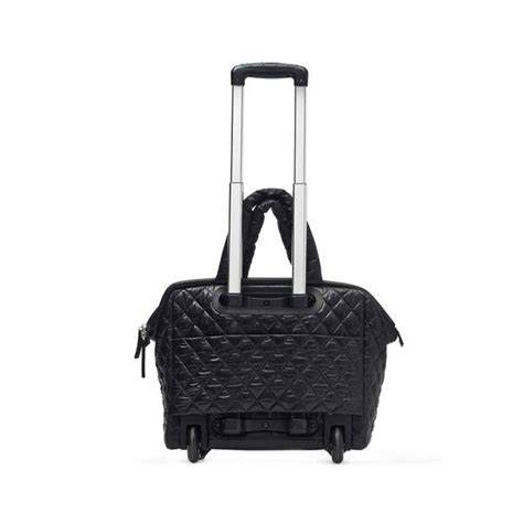 Chanel Coco Cocoon Quilted Case Trolley Black Luggage At 1stdibs