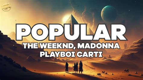 The Weeknd Madonna Playboi Carti Popular Lyrics Youtube