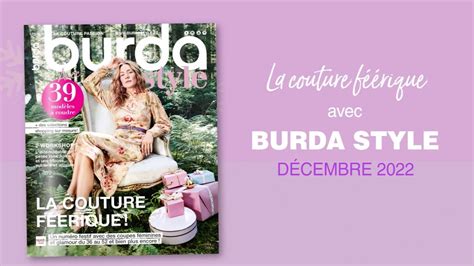 Burda Style D Cembre La Couture F Rique Youtube