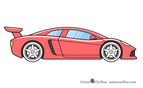 easy methods  draw  sports activities automotive step  step