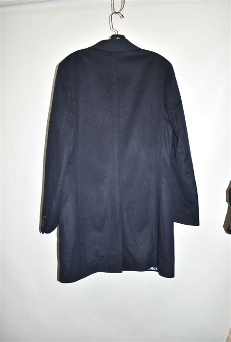 700 TED BAKER LONDON Endurance Wool Overcoat CLASSIC WARM TRENCH NAVY