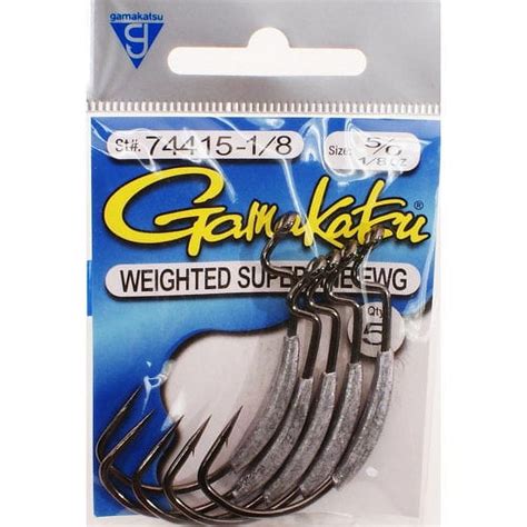 Gamakatsu Superline Ewg Weighted Worm Hook Size Oz Pk