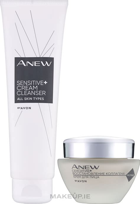 Set Avon Anew Sensitive Set F Cr 50ml Cl Cr 150ml Makeup Ie