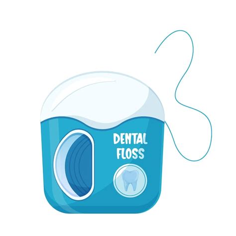 Premium Vector Dental Floss Oral Hygiene Medical And Dentistry Healthcare