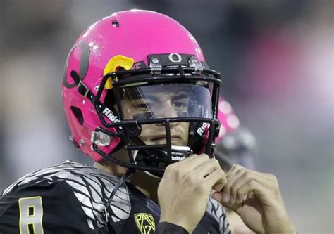 Oregon Ducks Pink Helmet