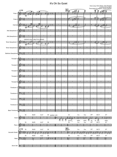 Its Oh So Quiet Score Pdf